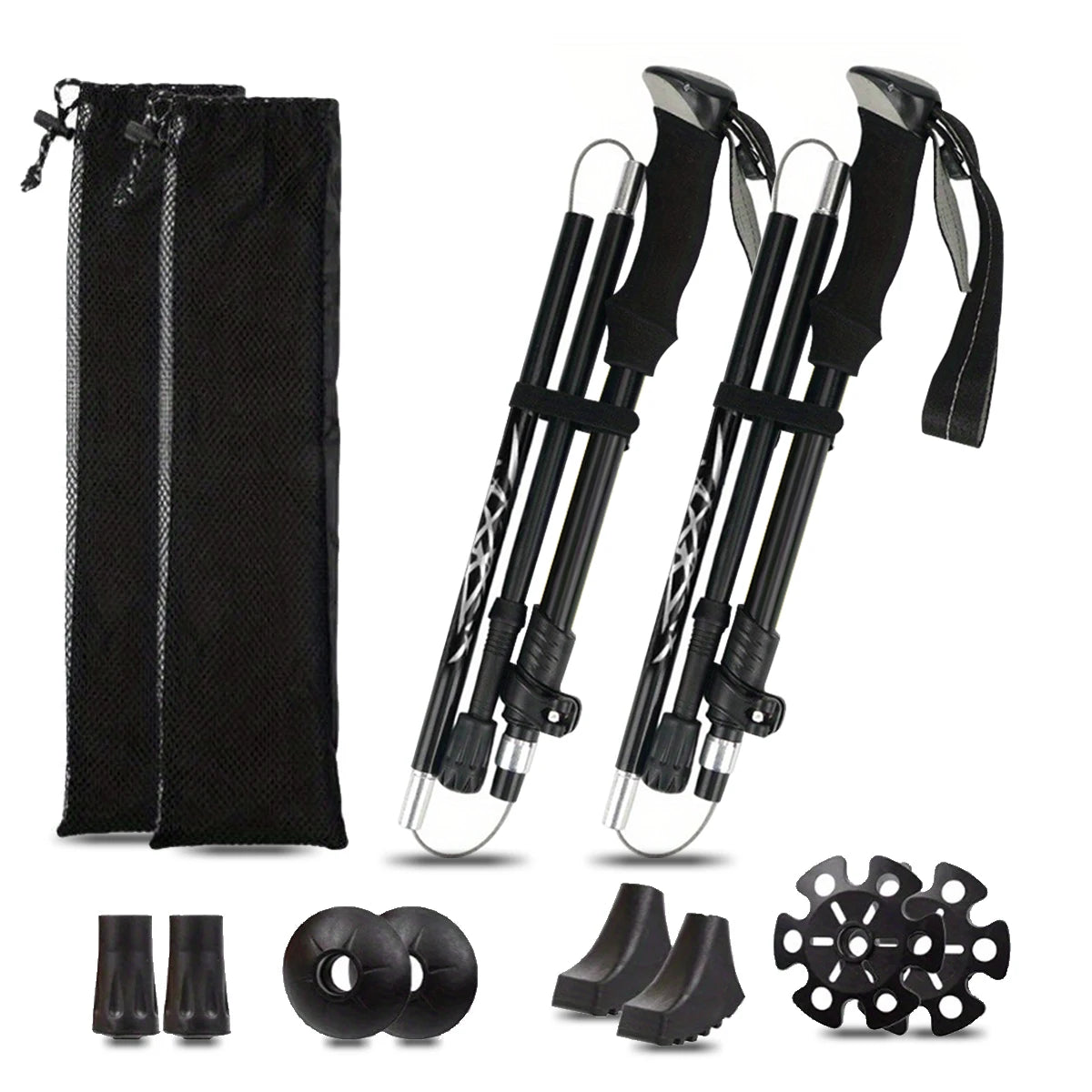 Ultralight 5-Section Aluminum Trekking Pole for Hiking and Walking