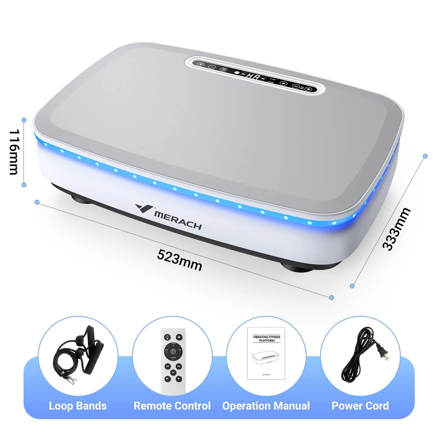 MERACH Vibration Plate Exercise Machine for Whole Body Wellness