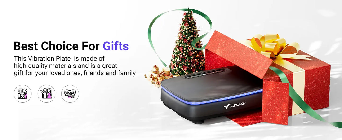 MERACH Vibration Plate Exercise Machine for Whole Body Wellness