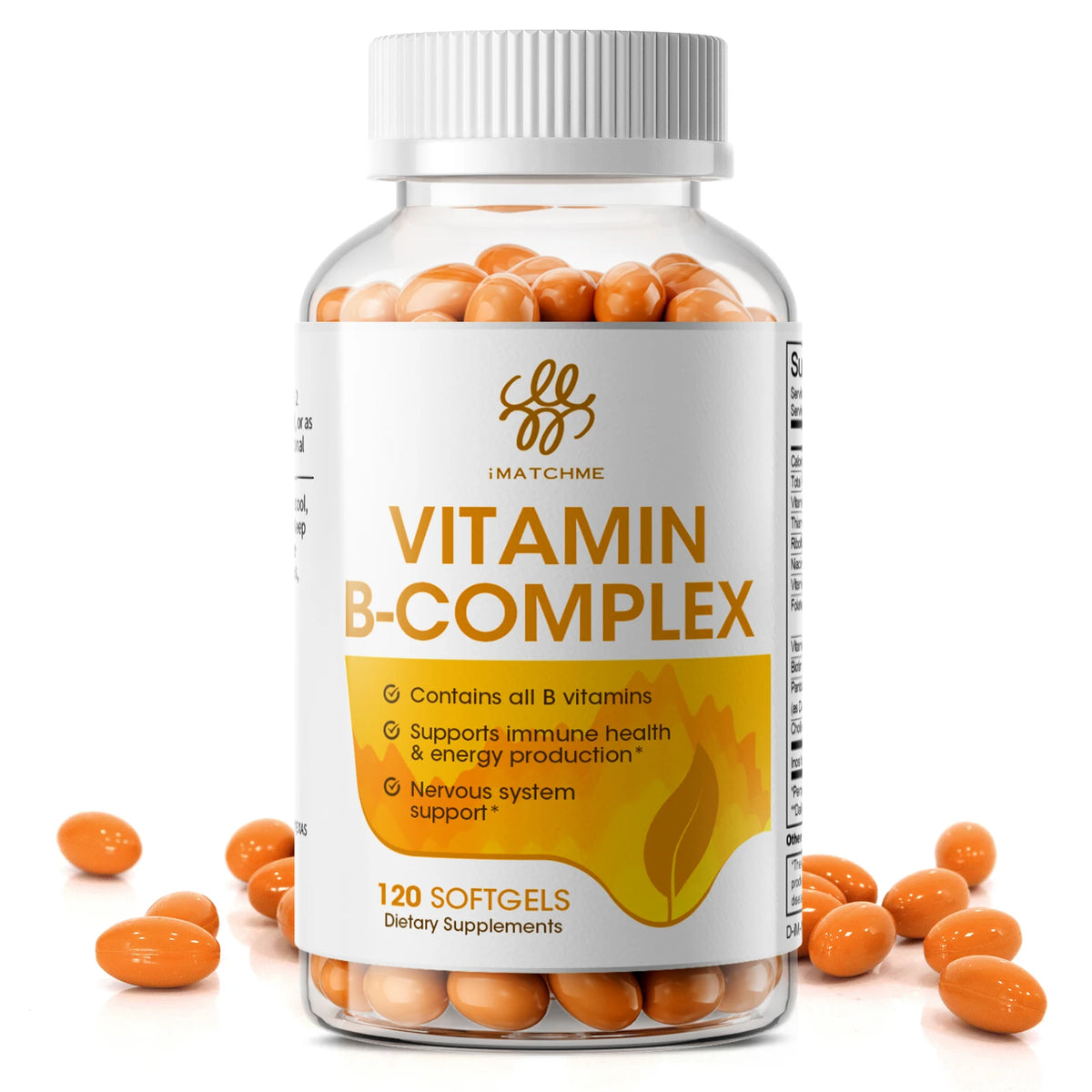 IMATCHME Vitamin B Complex Capsules for Stress and Immune Support