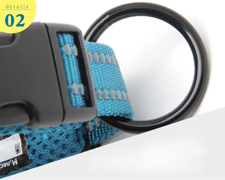TRUELOVE Adjustable Reflective Padded Nylon Dog Collar