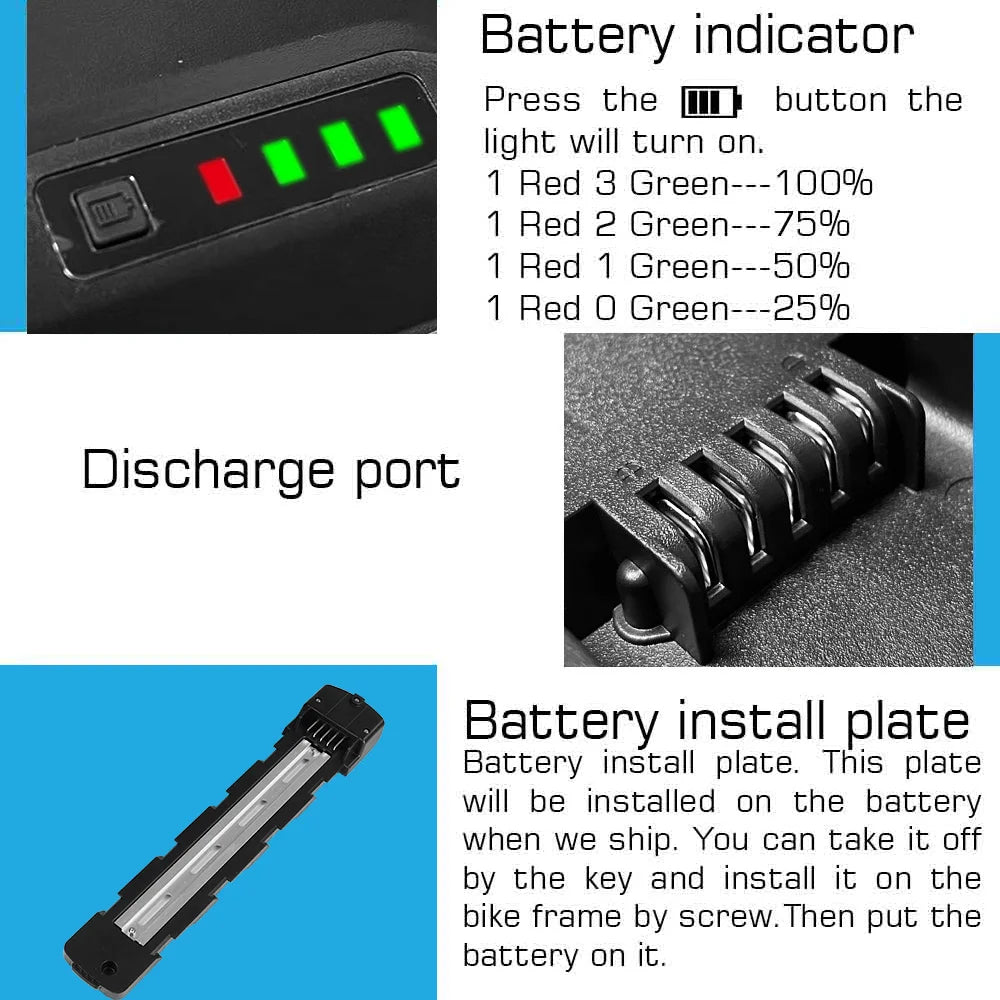 UNITPACKPOWER Electric Bike Battery Pack For E-Bike And Scooter Motors