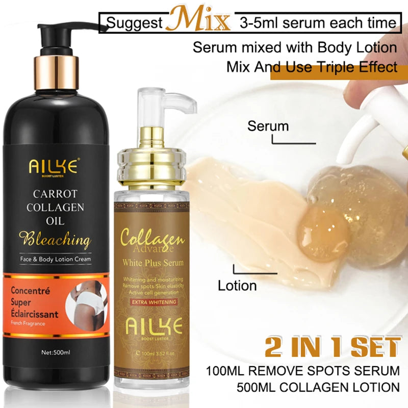 Ailke Organic Collagen Face Serum for Whitening and Moisturizing