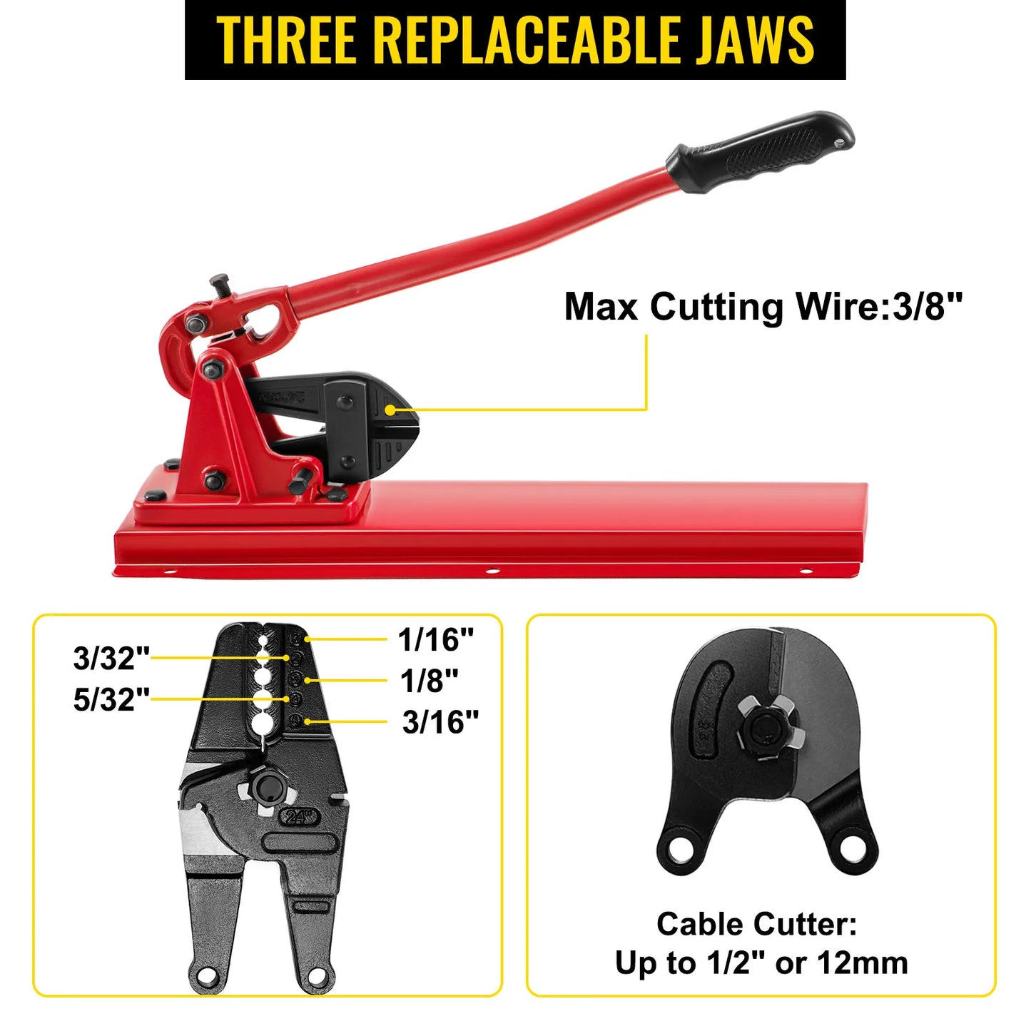 Multifunctional Hand Wire Rope Swager And Crimping Tool
