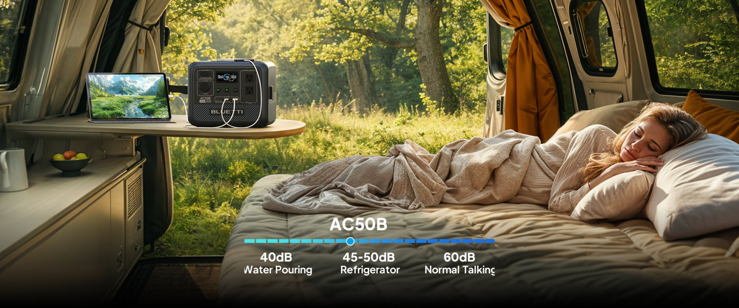 BLUETTI AC50B Portable Power Station 700W 448Wh Solar Generator