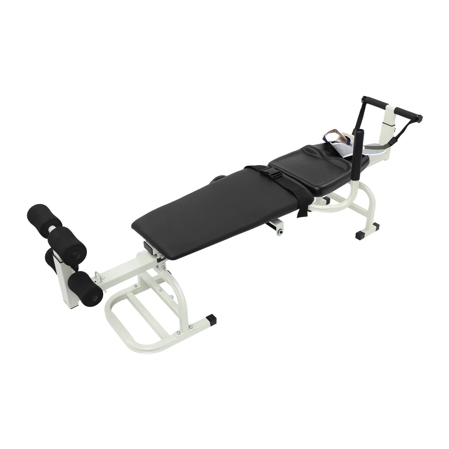 Adjustable Multifunctional Back Stretch Bench With Cervical Traction Support