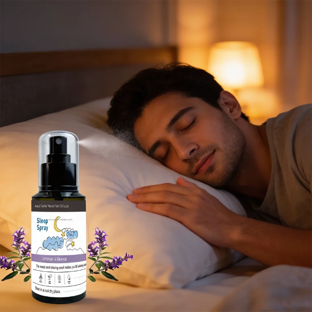 100ml Relieve Fatigue Sleep Spray Lavender Essential Oil Vanilla Gentle Freshness Care Spray Mist Sleep For Room Deep Fall Aslee