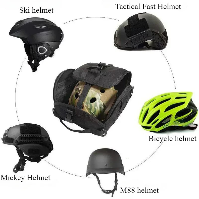 SMHXIANGQIANJIN Tactical Helmet Backpack with Molle Storage Pouch