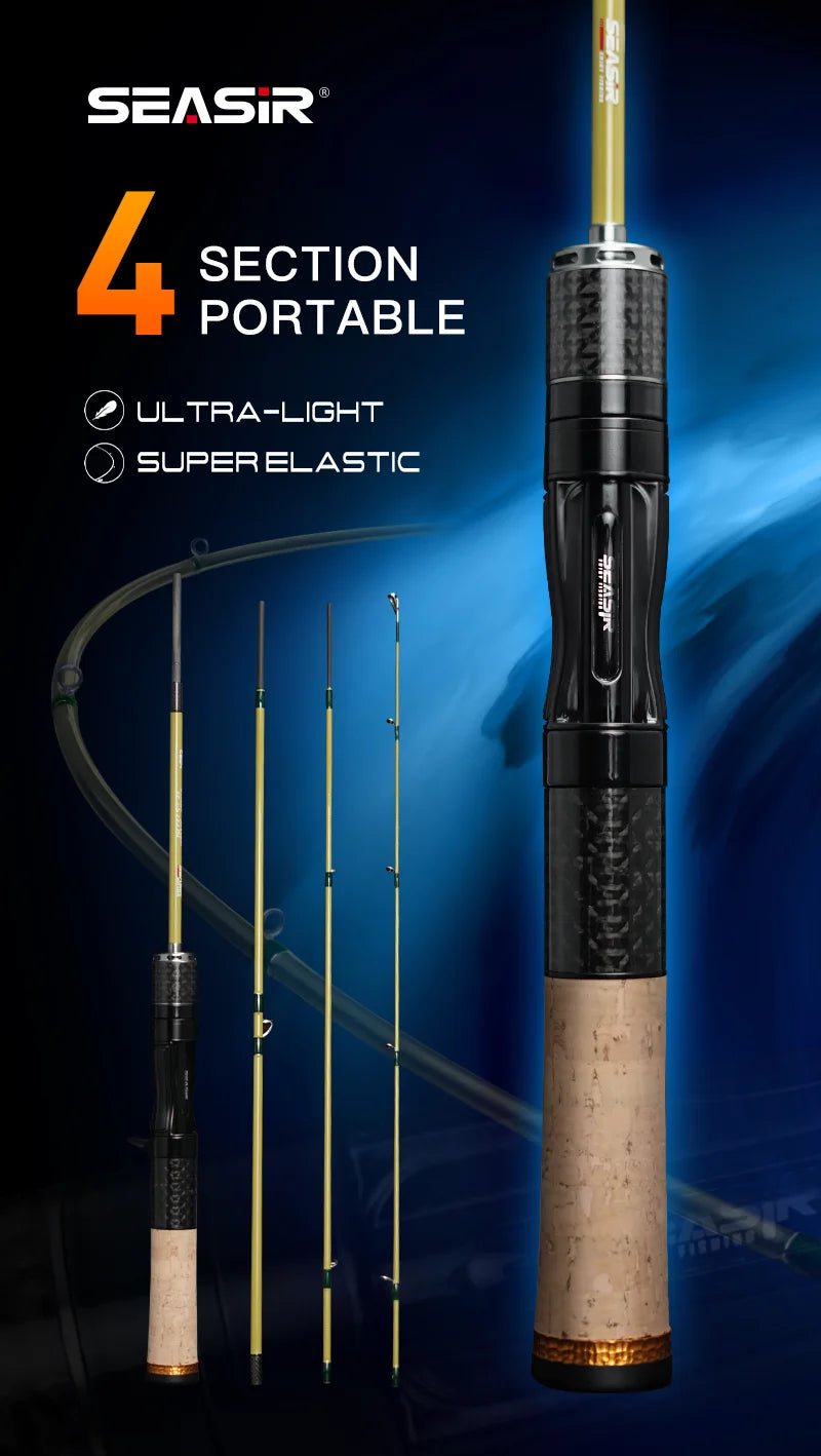 Seasir Silent Stream Carbon Fiber Spinning Fishing Rod