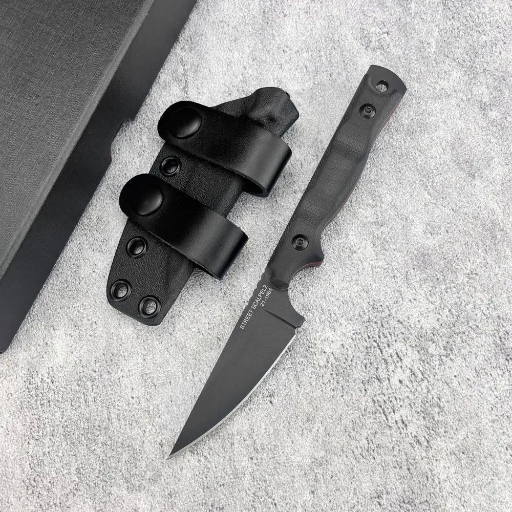 DIY Supplies Outdoor Knife With G10 Handle 8Cr13Mov Blade Camping