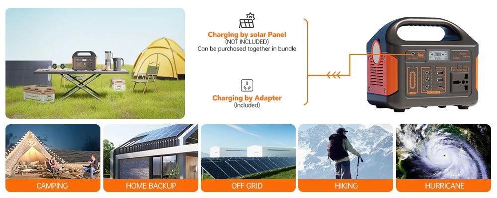 GaiaRay 500W Portable Solar Power Station For Outdoor Use