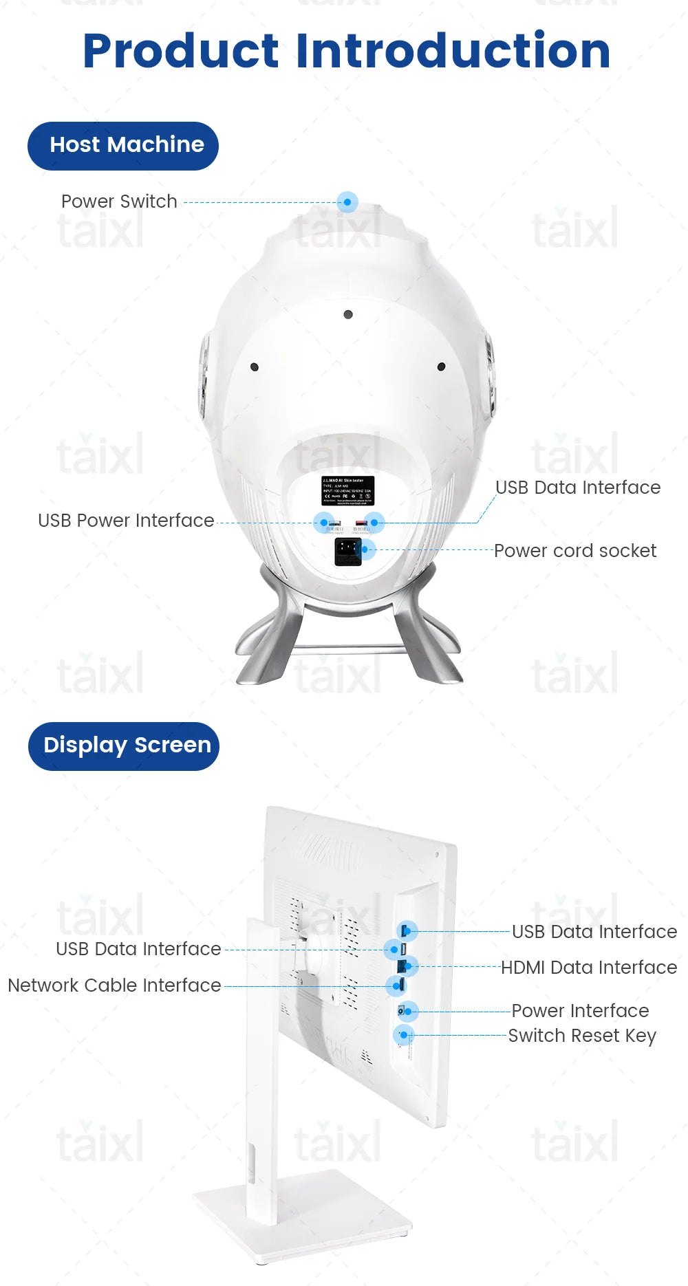 AI Skin Analyzer For Beauty Salons With 10 Spectrum Imaging