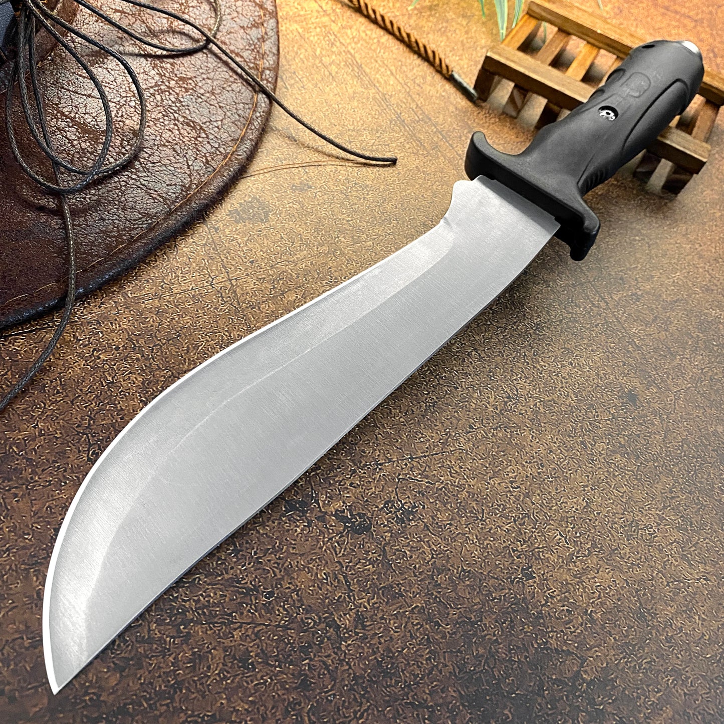 Gdekls Stainless Steel Camping Knife With Safety Guard Handle