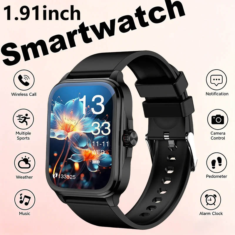 Odelettevcy Smartwatch With Wireless Calling And Fitness Tracking
