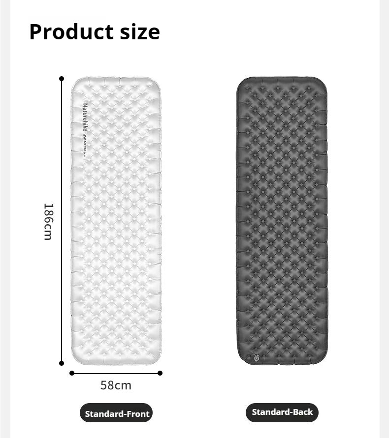 Naturehike R-Value 6.5 Inflatable Camping Mat Outdoors