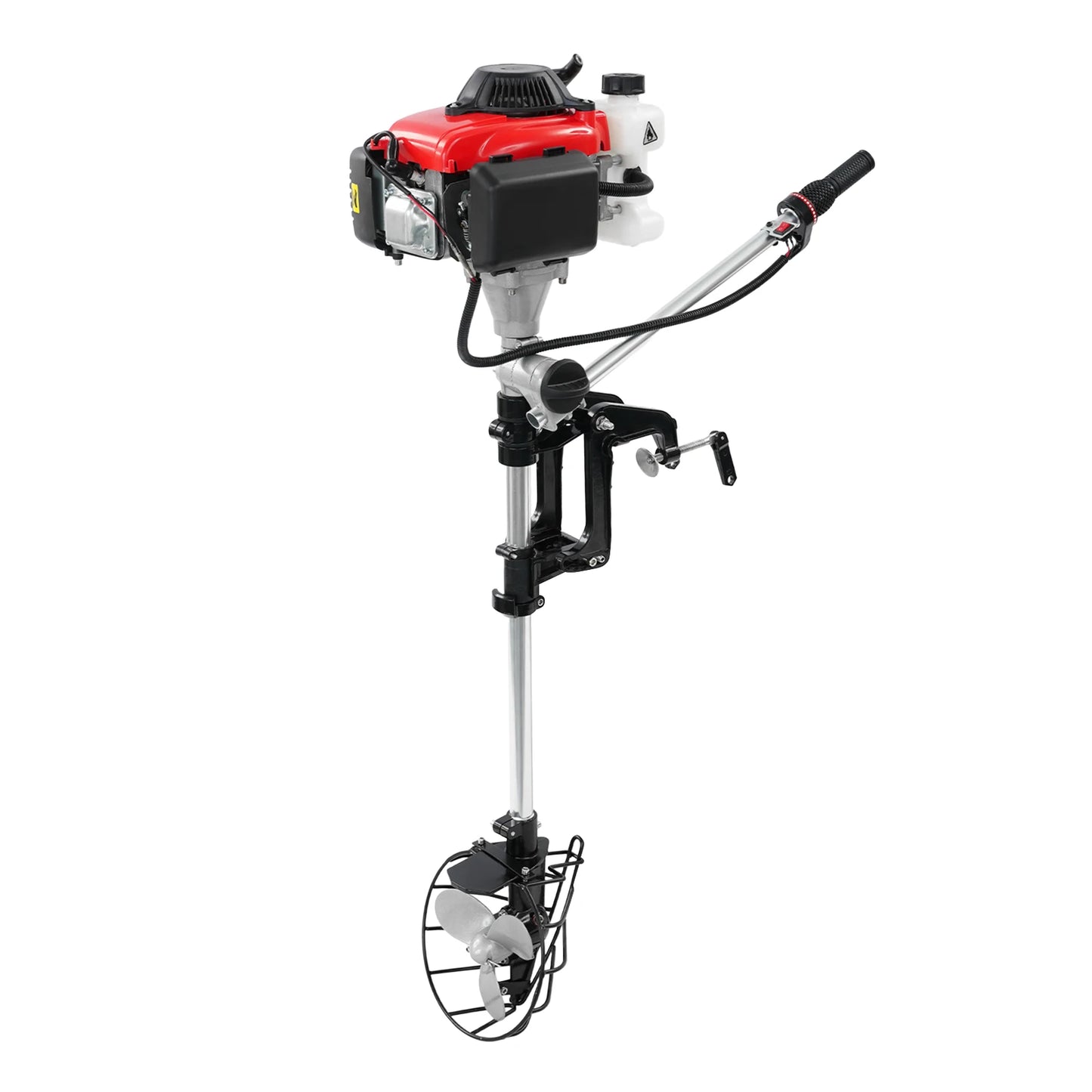 Bymaocar 4.0HP Gasoline Outboard Motor Air Cooled Single Cylinder Engine