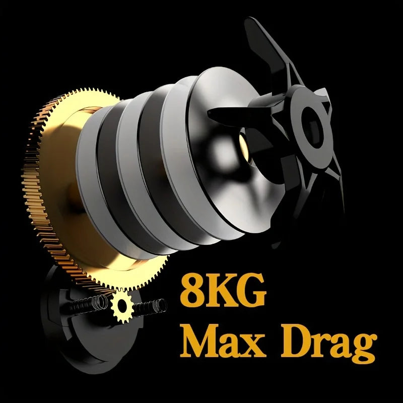 Stainless Steel Baitcast Fishing Reel With Strong Drag System