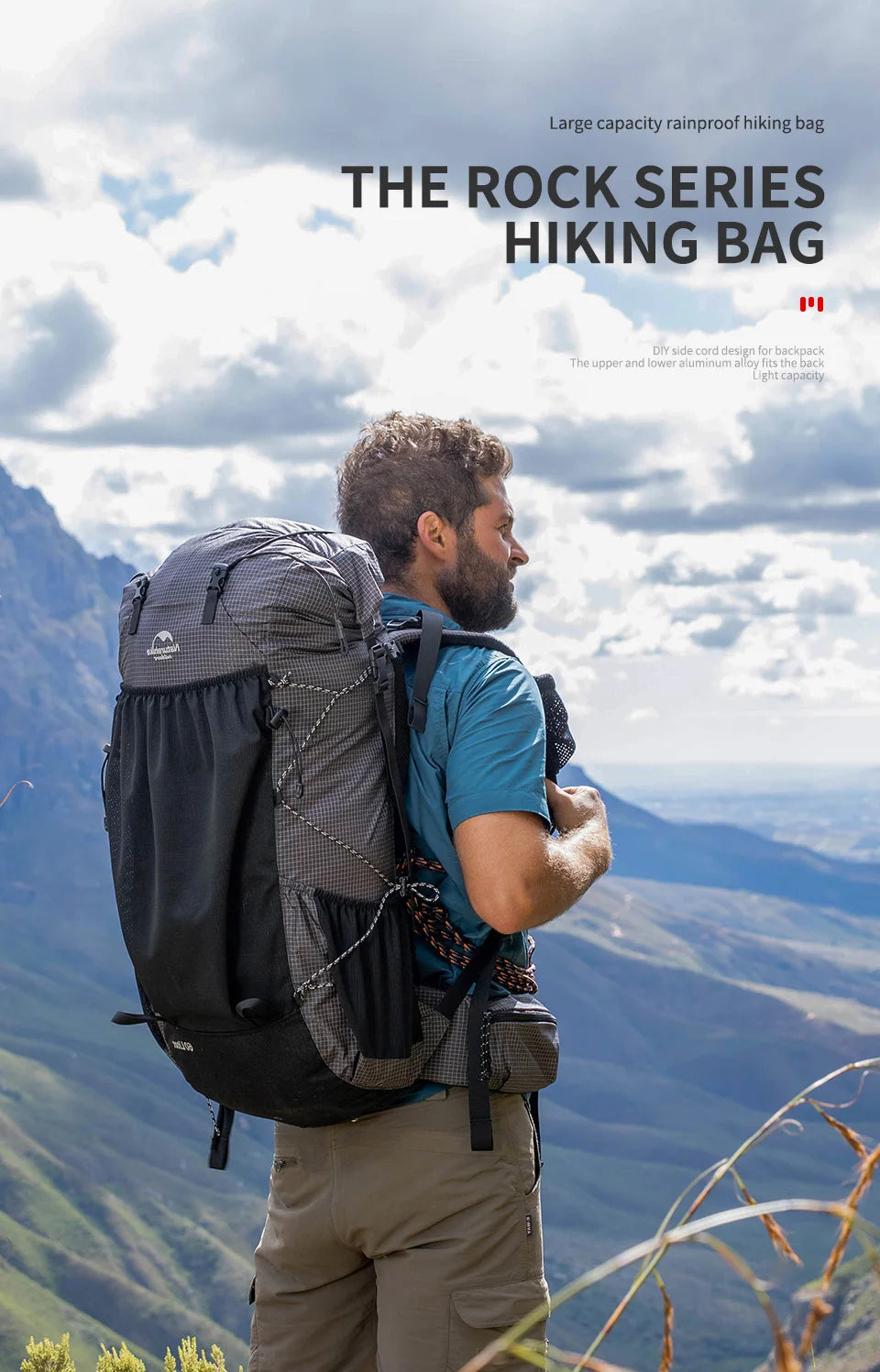 Naturehike Waterproof Hiking Backpack With Rain Cover