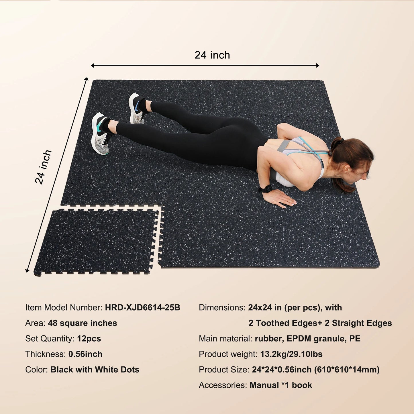 Interlocking Floor Mats For Home Gym With EVA Foam