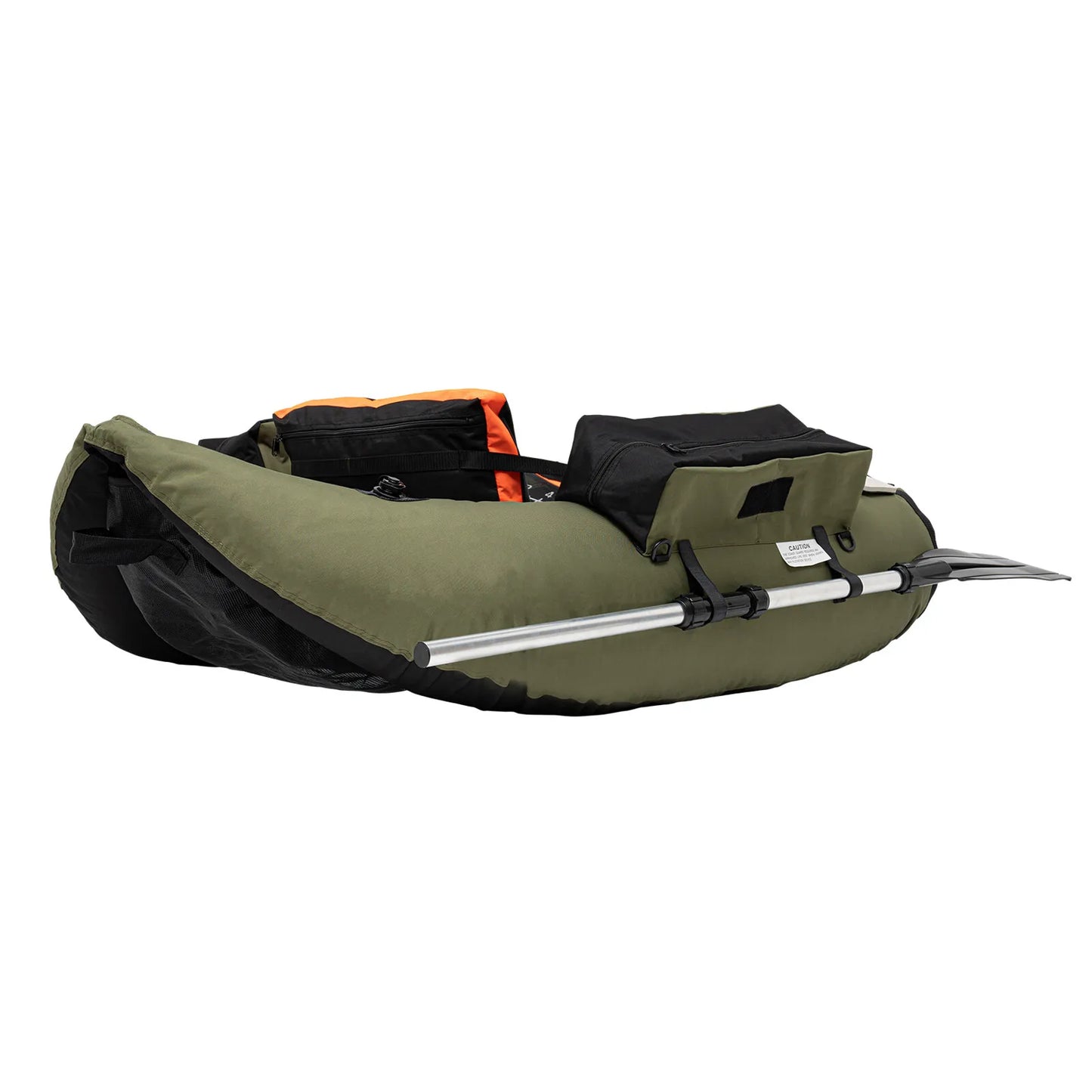 Inflatable Fishing Boat With Adjustable Backrest For 130kg Load Capacity