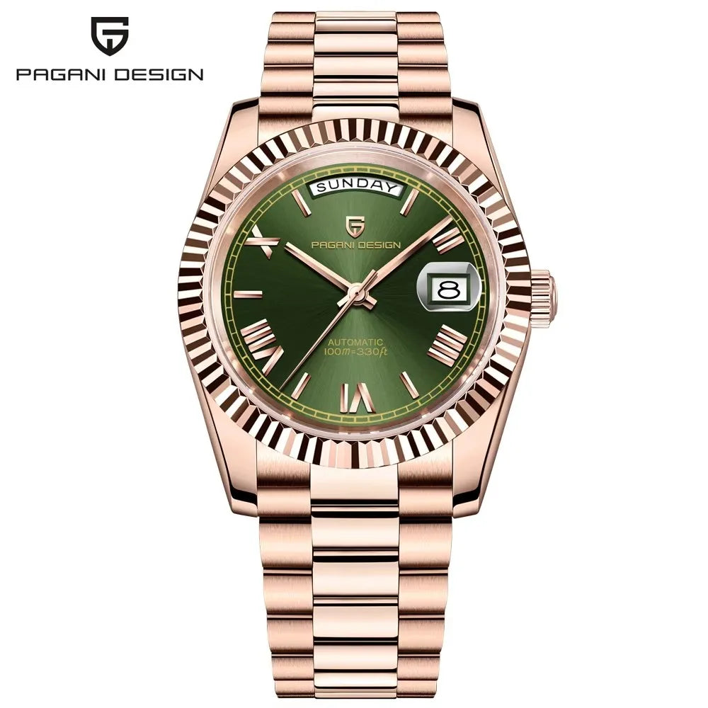 2025 New PAGANI DESIGN DD36 Man Watch Rose Gold Luxury Men Mechanical Watches Sapphire Mirror Automatic Watch For Men Waterproof