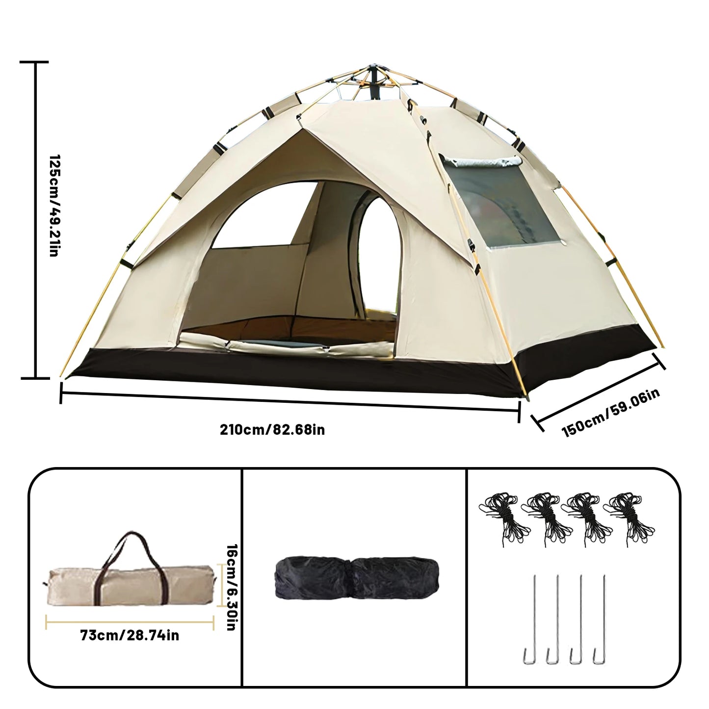 Pakicetus Portable Instant Sun And Rain Shelter For Camping