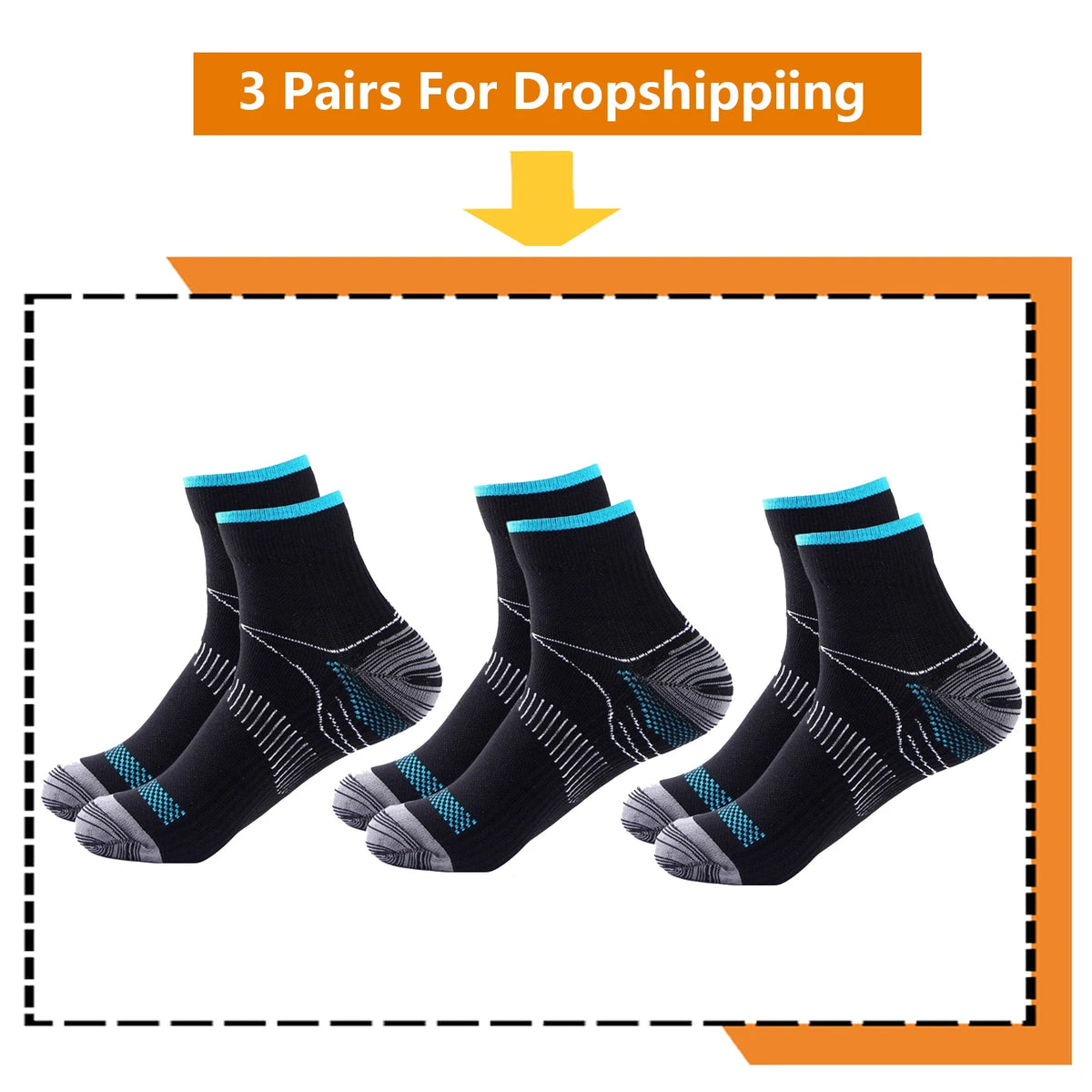BROTHOCK Athletic Compression Socks for Medical Nursing and Sports