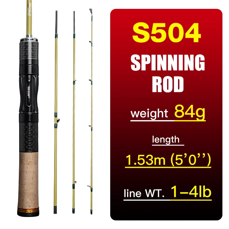 Seasir Silent Stream Carbon Fiber Spinning Fishing Rod