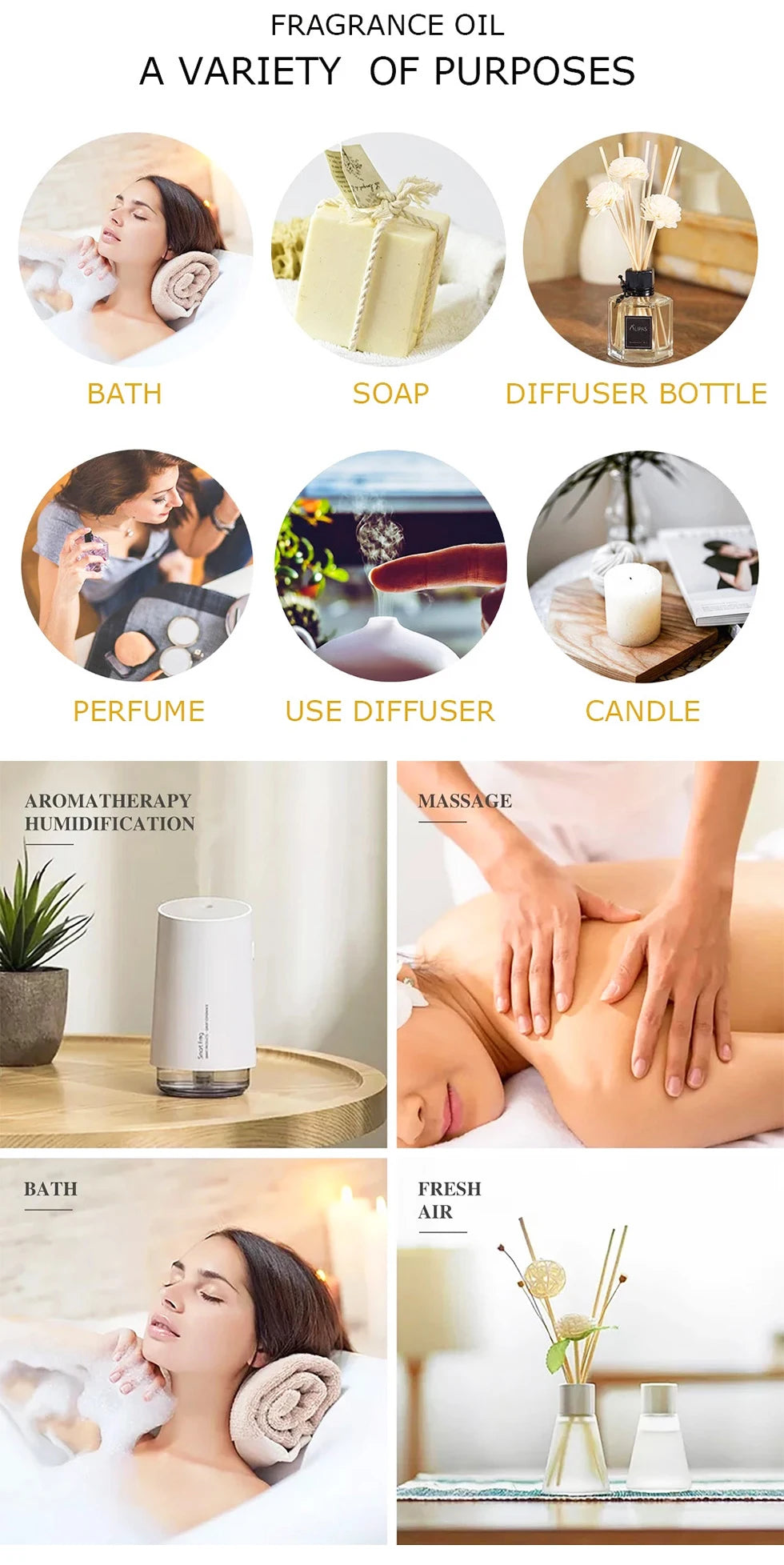 20Pcs/Set Classic Brand Essential Oil Set Lavender Eucalyptus Sweet Orange Lemon Aromatherapy Essential Oils Exclusive Formula