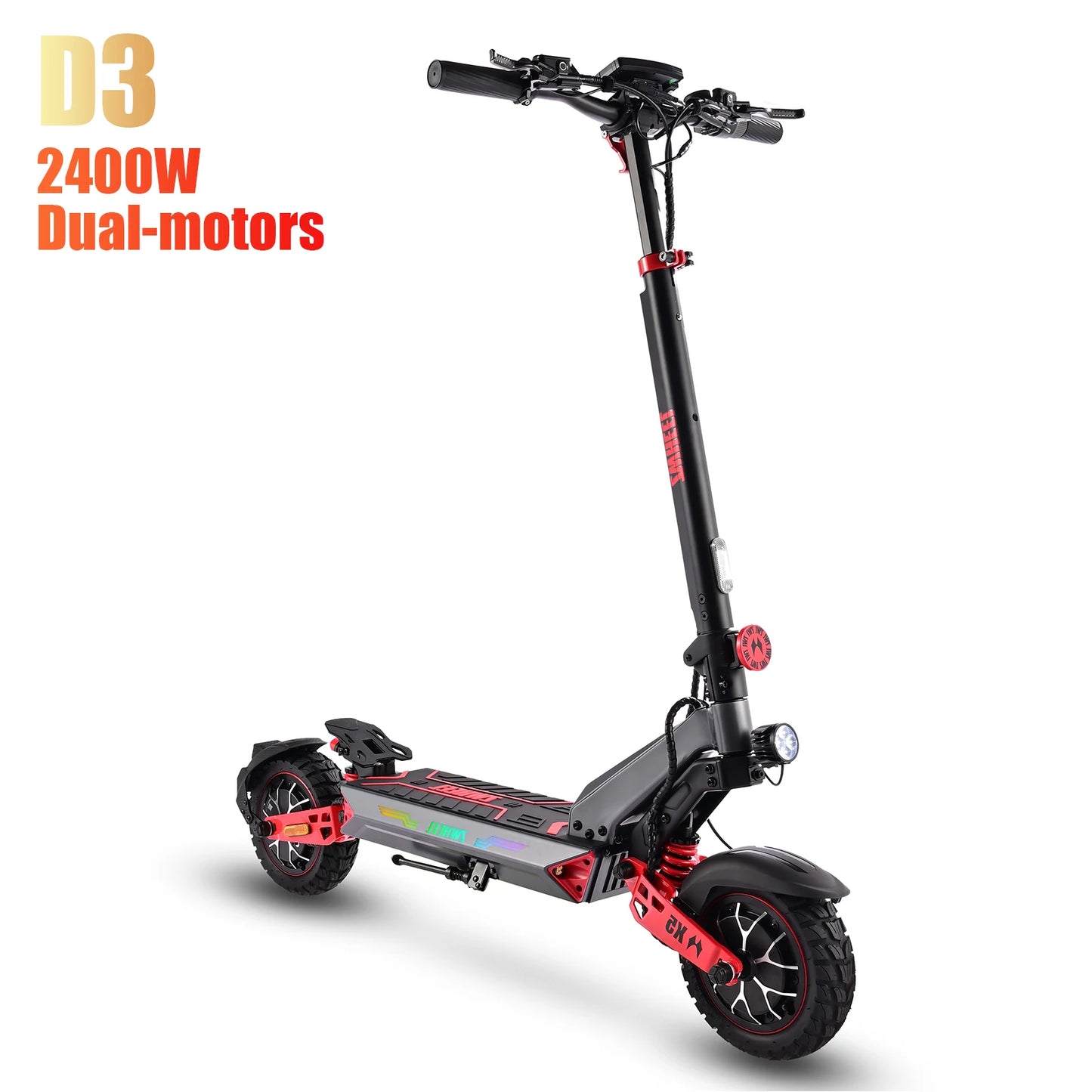 ZWHEEL D3 Dual Motors Electric Scooter 2400W 50 Mile Foldable