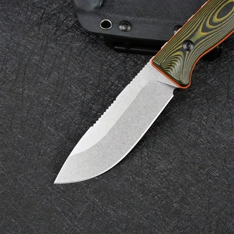 Diy Outdoor Fixed Blade Camping Knife With G10 Handle