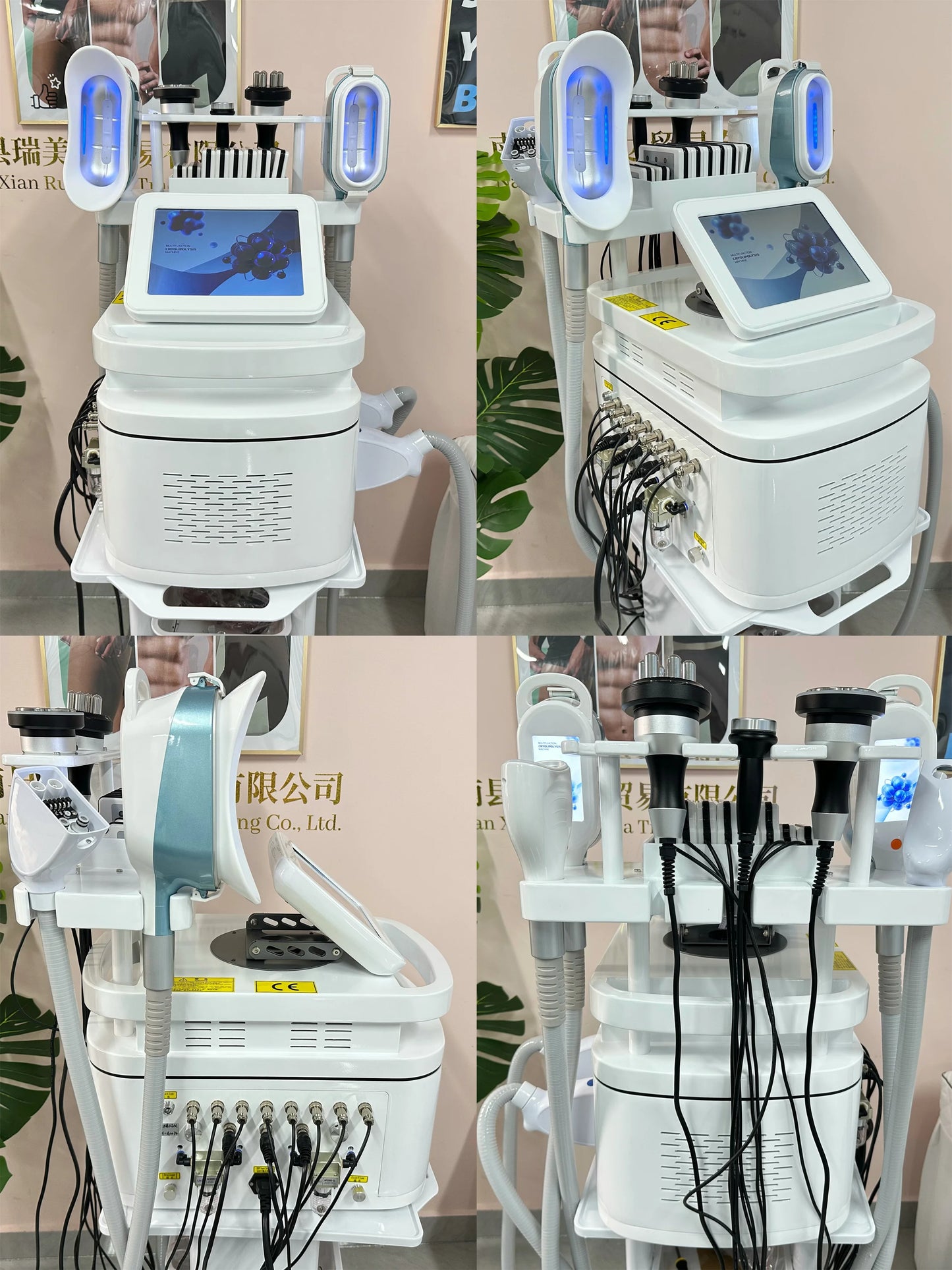 MYOSLIM Multi-Function Body Shaping Device With 8 Silicone Heads Ultrasonic