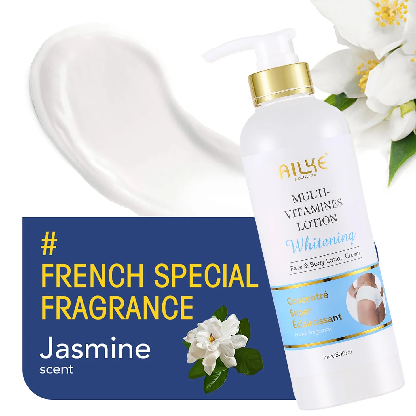 Ailke Multi Vitamin Whitening Body Lotion Enhances Radiant Skin Tone