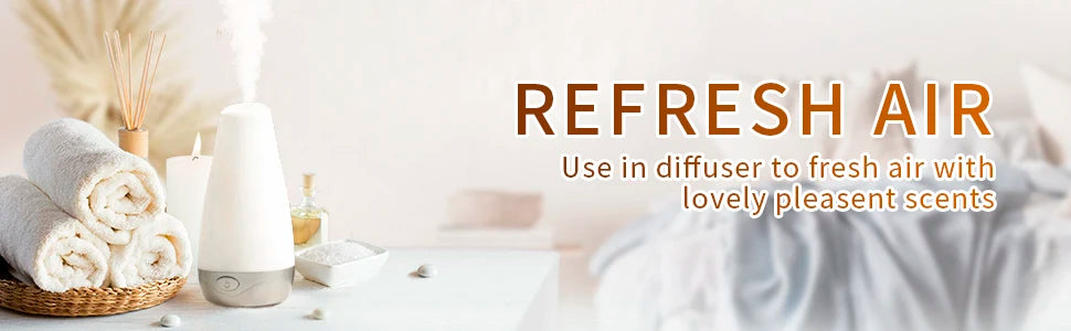 HIQILI Nature Fragrance Oils Set for Diffusers, Aromatherapy and Candles