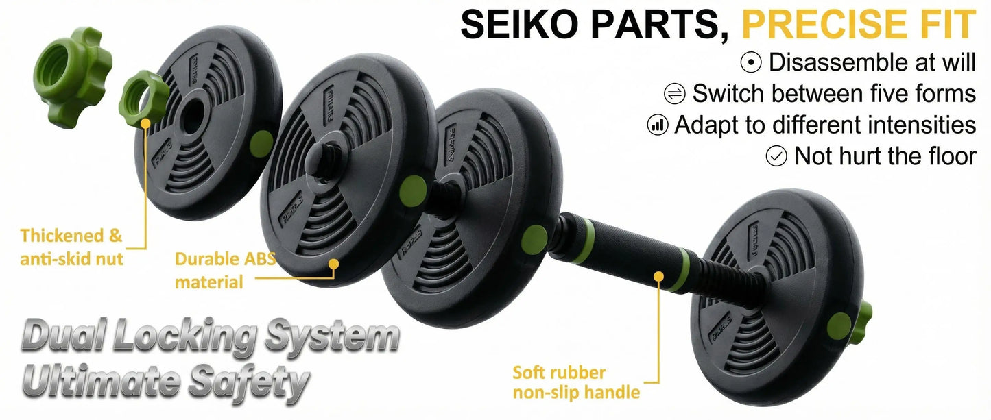 Adjustable Dumbbell Kettlebell Barbell Set For Home Gym Workout