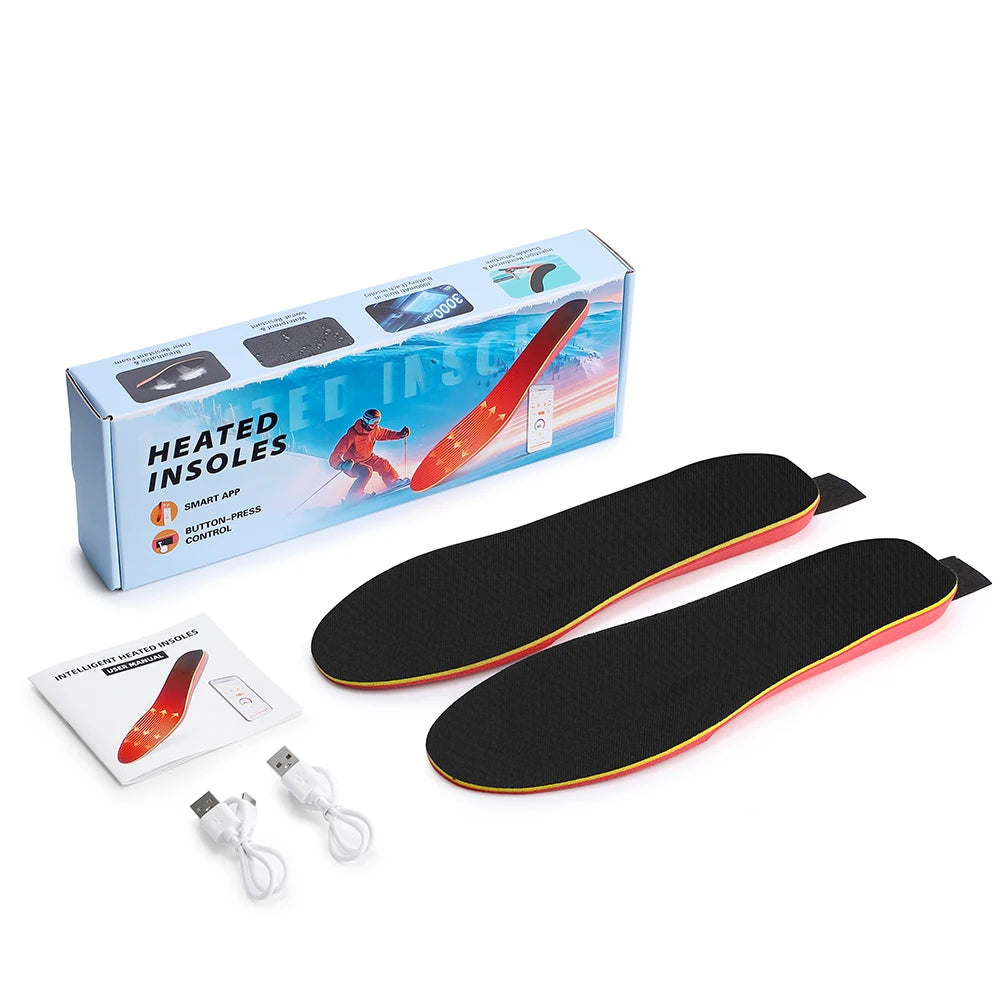 Rechargeable App Controlled Heated Insoles with Dual Temperature Control