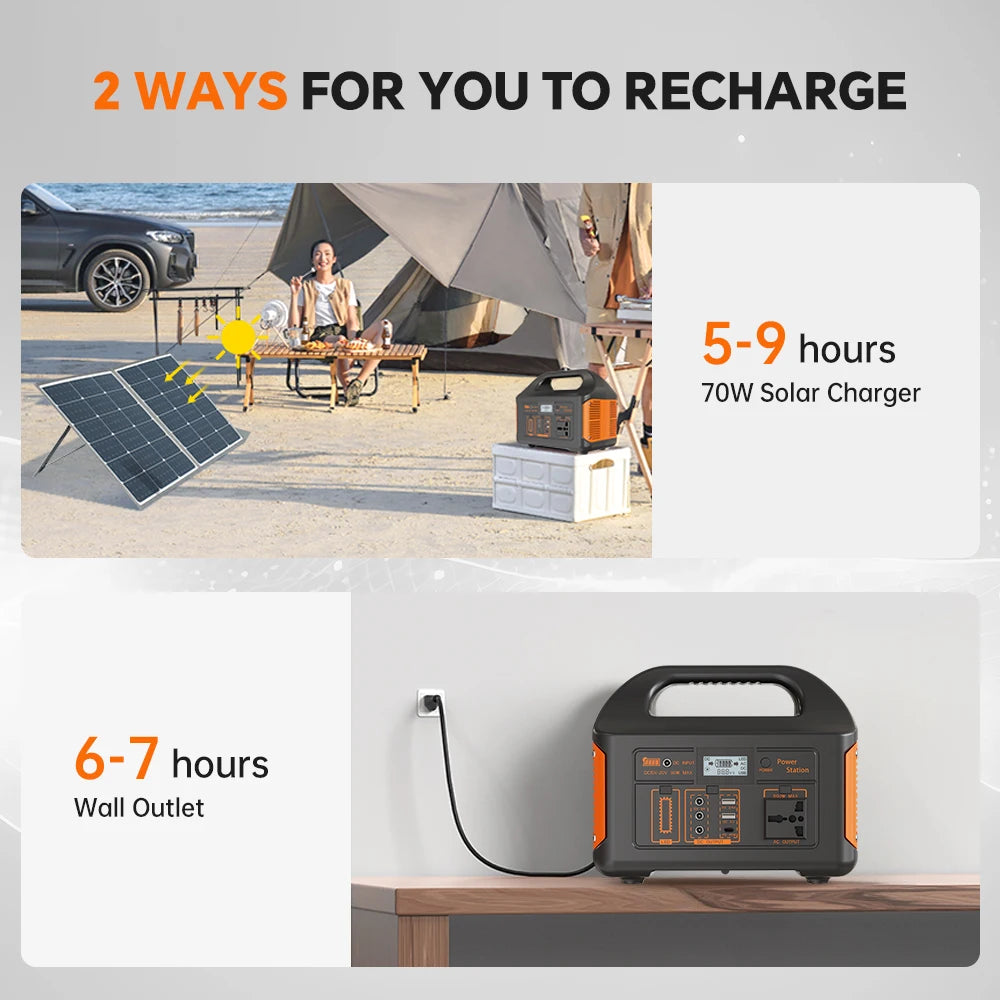 GaiaRay 500W Portable Solar Power Station For Outdoor Use