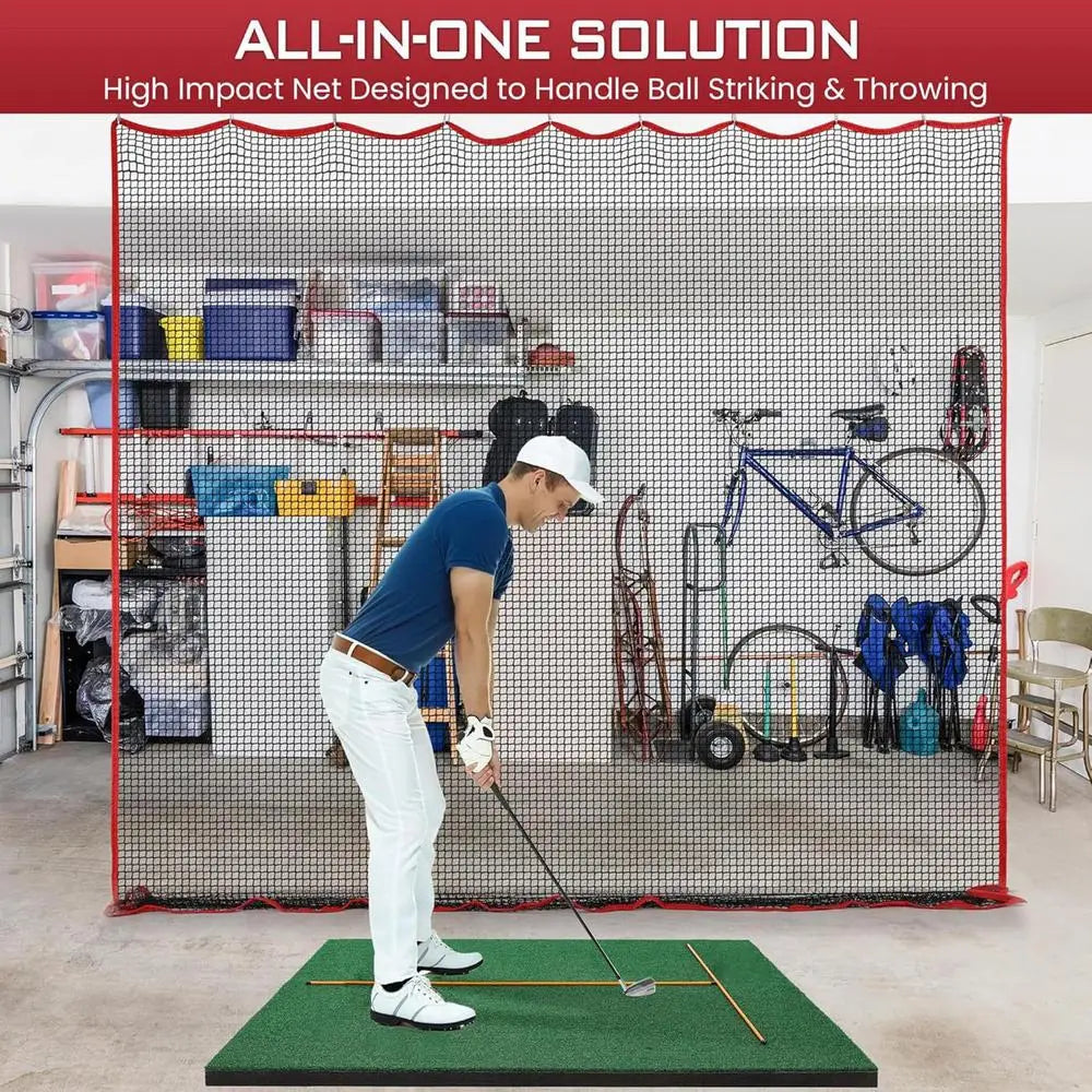 Baseball Practice Net Portable Hitting Batting Training Backstop