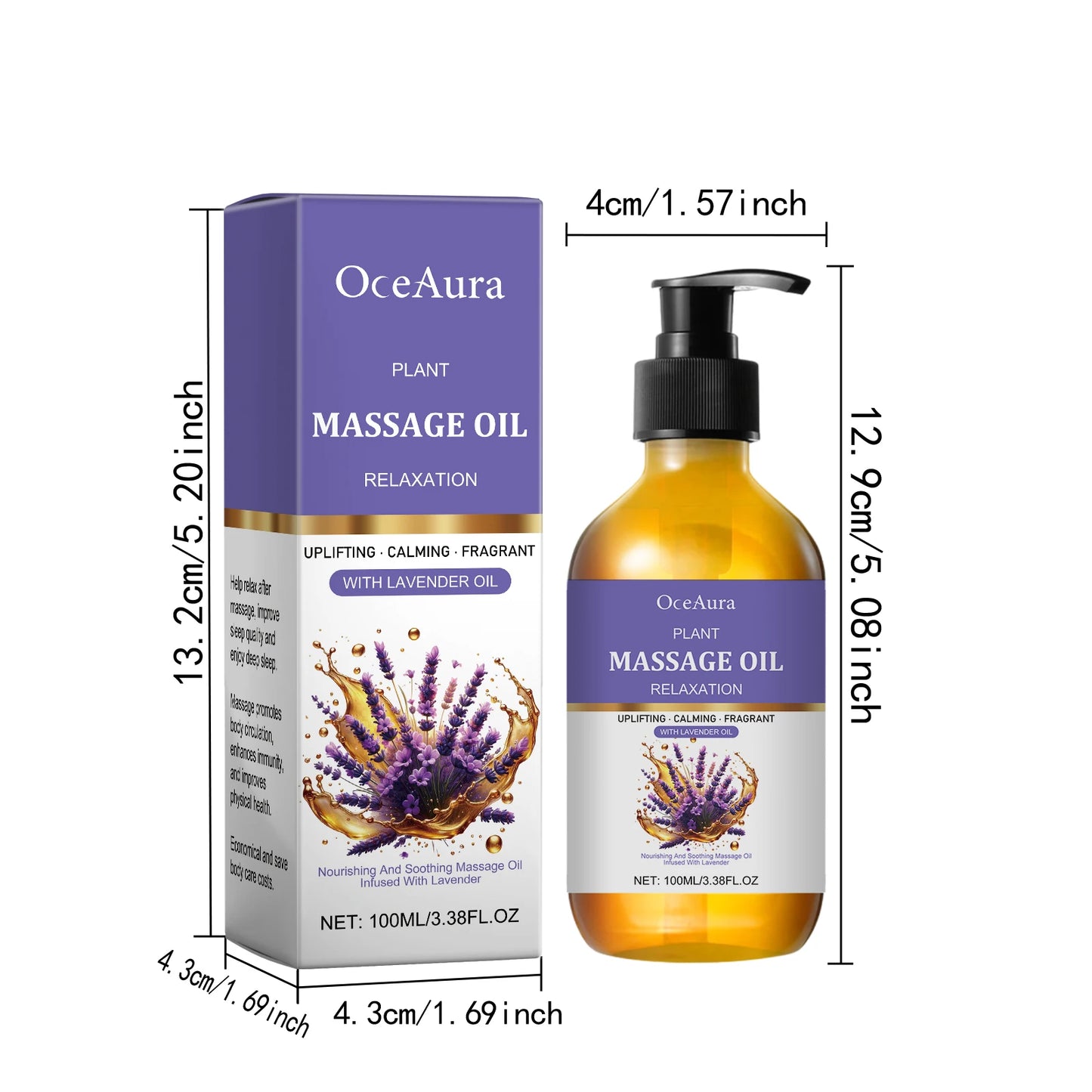 Lavender Essential Oil Massage Oil For Soothing Skin And Relaxation