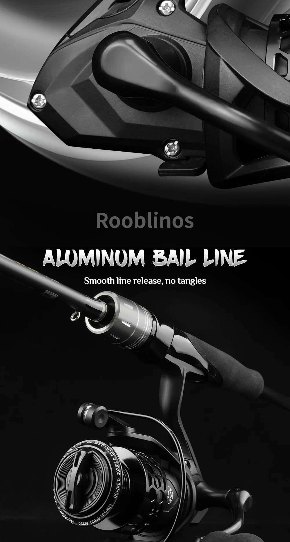 Rooblinos Universal Metal Spinning Reel For Saltwater Angling