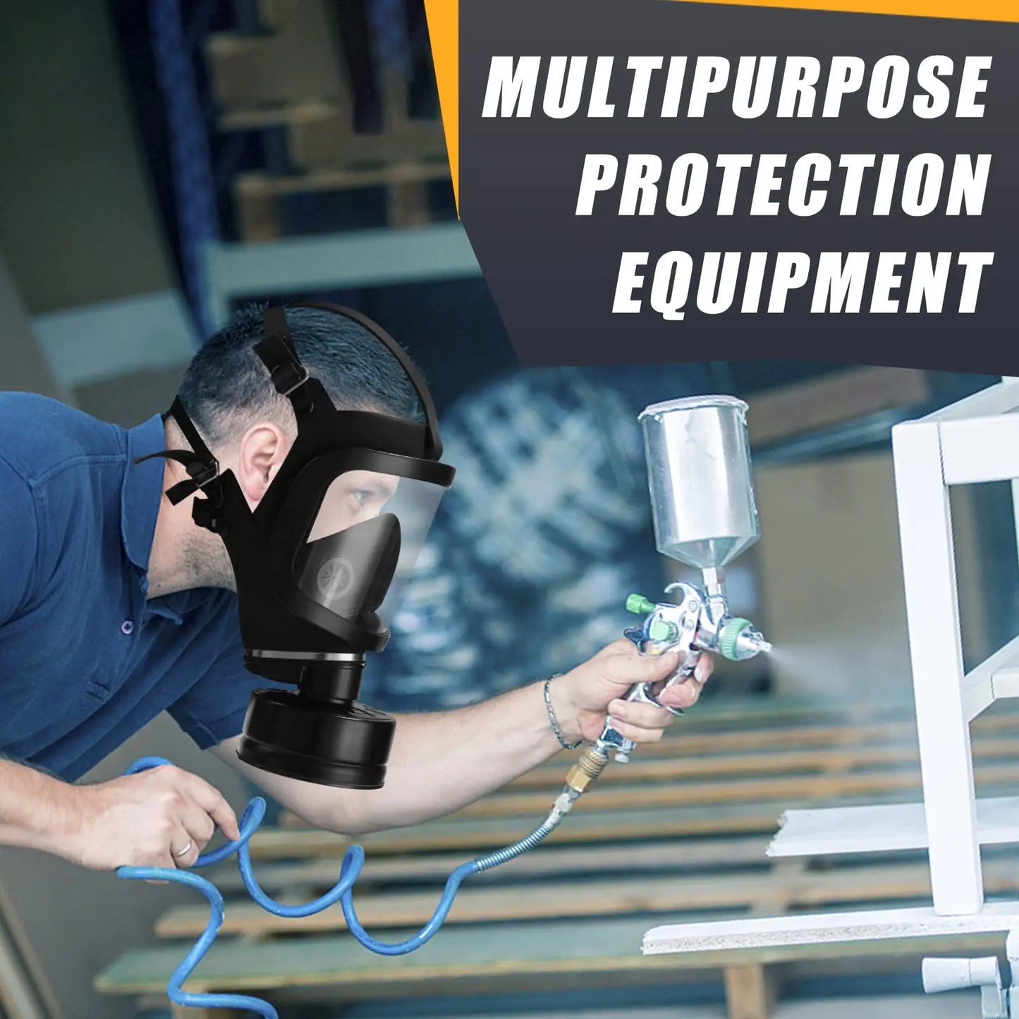 MF14/87 Full Face Gas Mask With Activated Carbon Filter