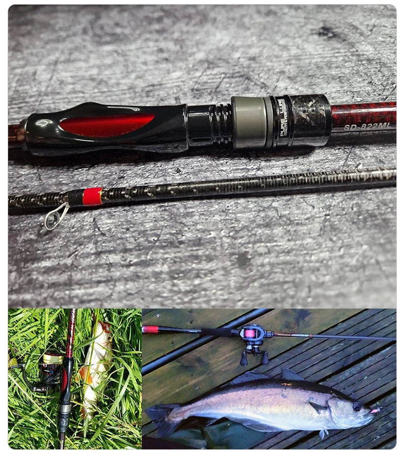 Purelure Seabed Carbon Spin Rod With Fuji Components