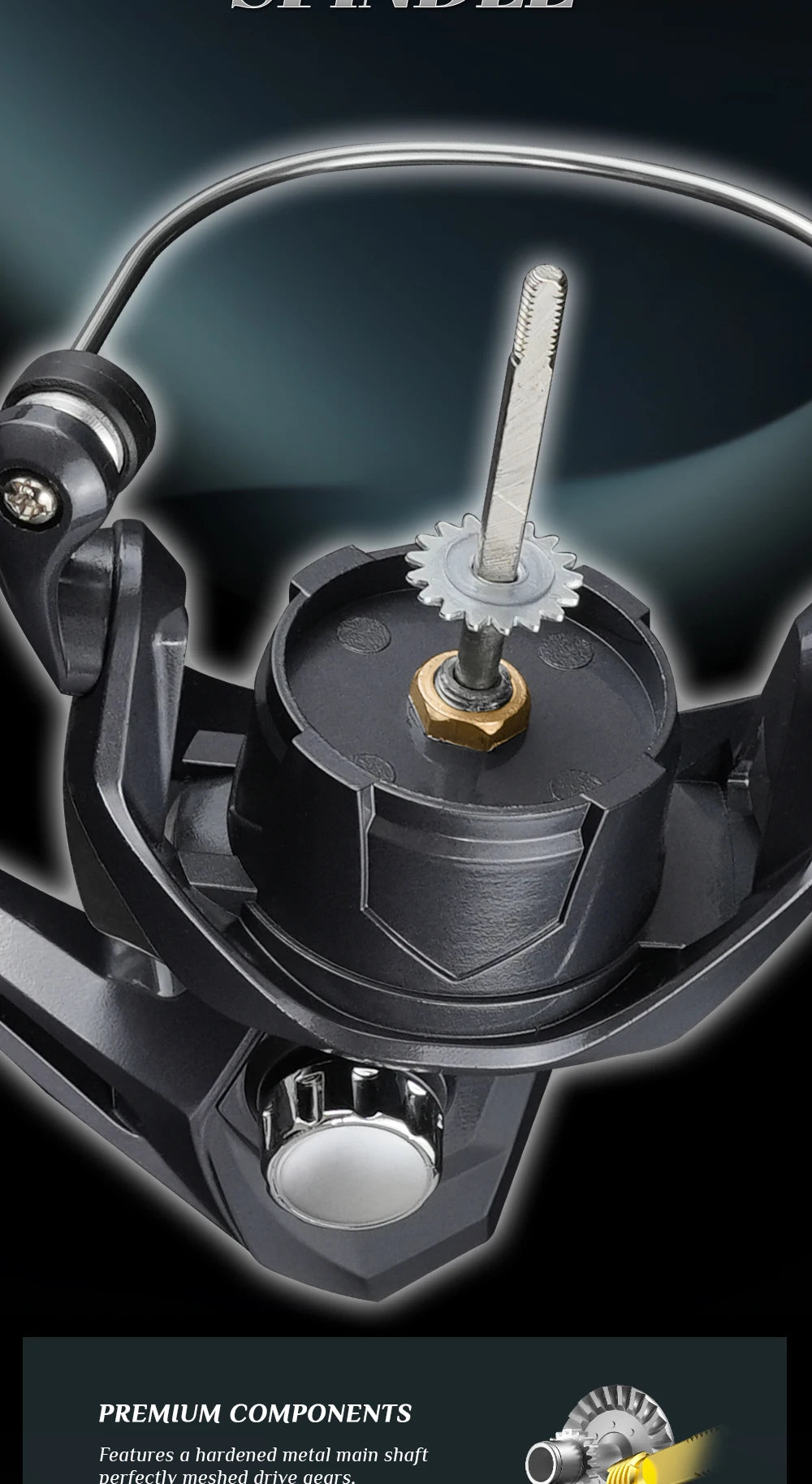 Rooblinos Spinning Fishing Reel With Smooth Drag And Five Bearings