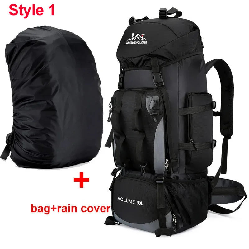 Scione Waterproof Hiking Backpack Large Capacity For Trekking And Camping