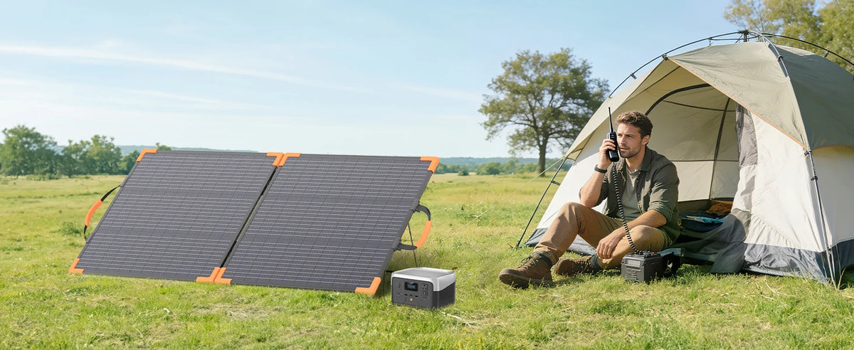 MHPOWOS Foldable Bifacial Monocrystalline Solar Panel