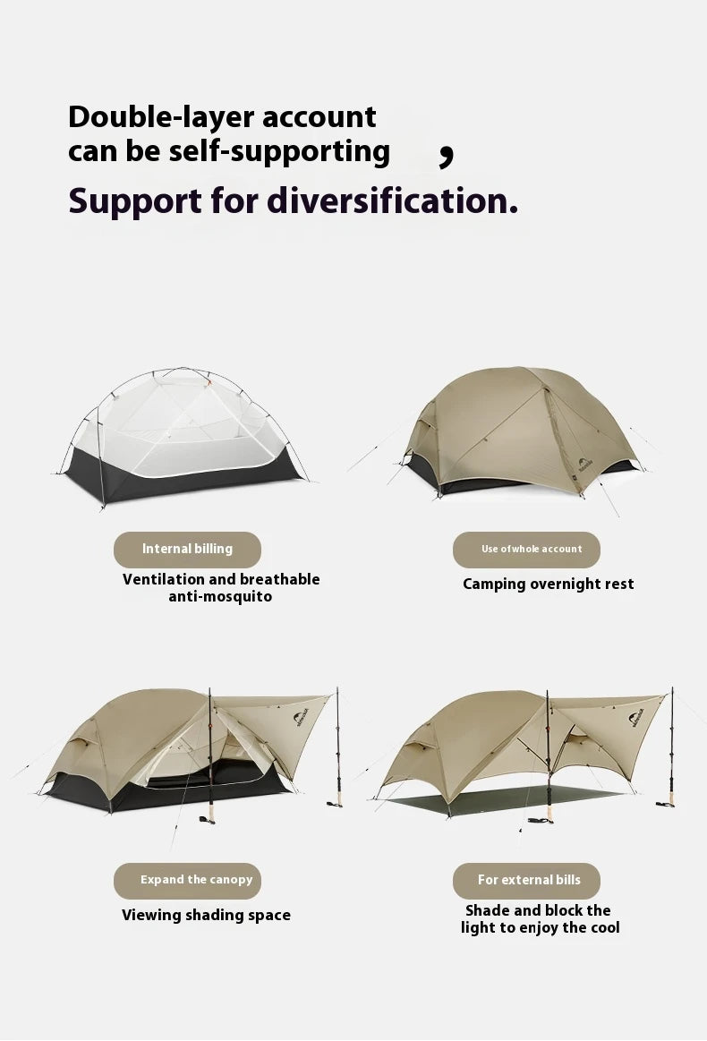 Naturehike Mongar Lightweight Waterproof Three Season Camping Tent