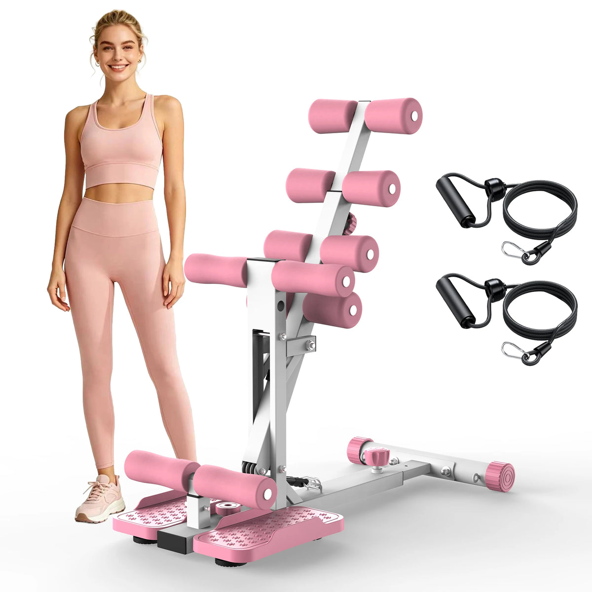 Professional Squat Trainer With Resistance Bands For Home Gym