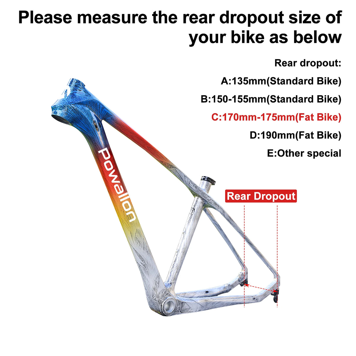 BAFANG 750W Fat Tire Ebike Rear Hub Motor Conversion Kit