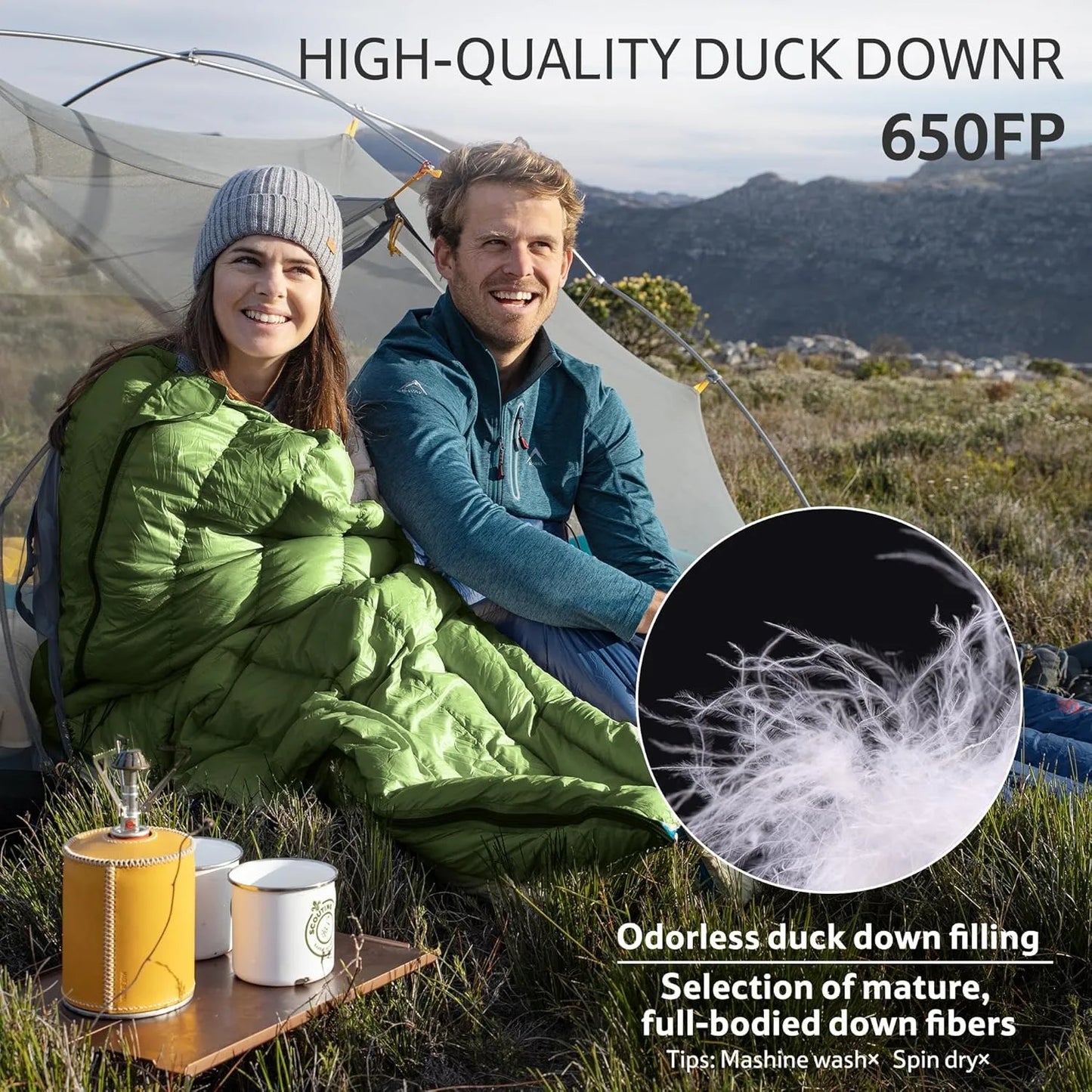 Naturehike Ultralight Duck Down Two Person Sleeping Bag