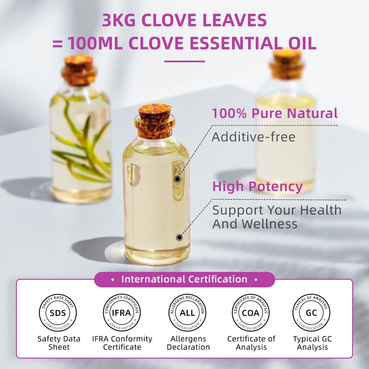 100% Pure Cajeput Essential Oils, 100ML Premuim Floral Oil for Diffuser, Humidifier, Massage, Improve Digestion, Purify Air